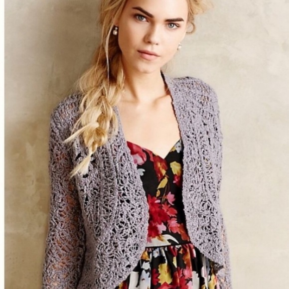 Anthropologie Sweaters - Angel of the North Crochet Cardigan
